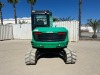 2023 JCB 85Z-2 MINI HYDRAULIC EXCAVATOR, gp bucket, q/c, hydraulic thumb, aux hydraulics, backfill blade, cab w/air & heat, 734 hours indicated. s/n:JCB8AEA3JP3261571 - 3