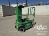 2017 JLG 1230ES PERSONNEL LIFT, electric, 12' lift, 303 hours indicated. s/n:M130002580 --(DOES NOT RUN)-- --(LOCATED IN COLTON, CA)--