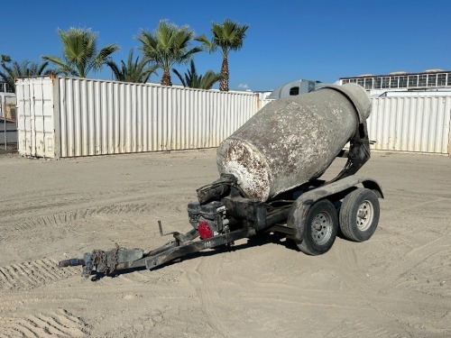 CEMENT MIXER TRAILER, Honda gasoline, portable.
