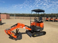 2026 ABOSS GH25 MINI HYDRAULIC EXCAVATOR, gp bucket, hydraulic thumb, aux hydraulics, backfill blade, canopy. s/n:4SZ5469 --(LOCATED IN MADERA, CA)--