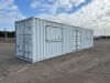 2026 40' HIGH CUBE CARGO CONTAINER, front door w/lock bock, side door w/lock box, (2) windows. --(LOCATED IN MADERA, CA)--