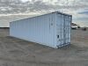 2026 40' HIGH CUBE CARGO CONTAINER, front door w/lock bock, side door w/lock box, (2) windows. --(LOCATED IN MADERA, CA)-- - 2