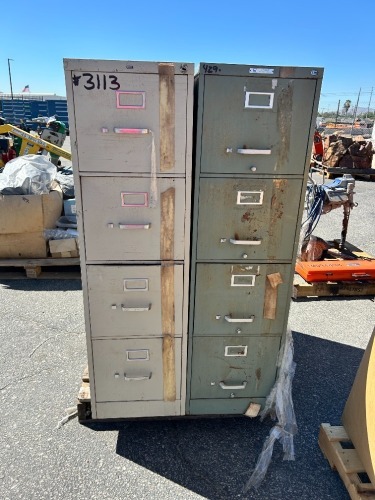 APPROX. (3) METAL FILING CABINETS --(LOCATED IN COLTON, CA)--
