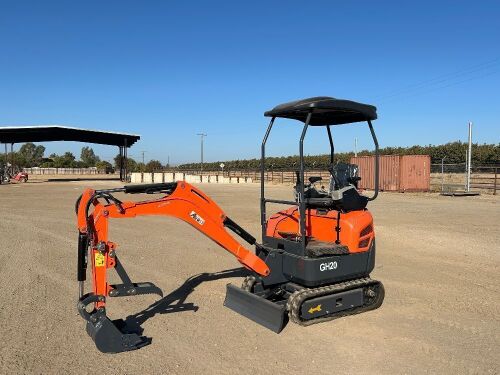 2026 ABOSS GH20 MINI HYDRAULIC EXCAVATOR, gp bucket, aux hydraulics, backfill blade, canopy. s/n:A2512216263 --(LOCATED IN MADERA, CA)--