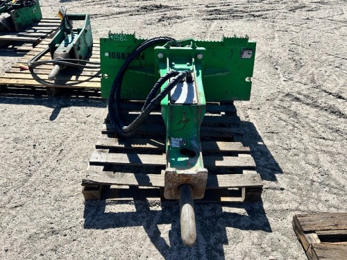 2022 OKADA ORV550HSS HYDRAULIC BREAKER ATTACHMENT, fits skidsteer. s/n:V22050340 --(LOCATED IN COLTON, CA)--