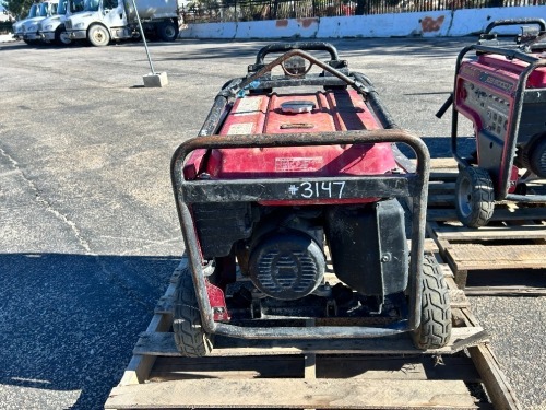 HONDA EB5000X GENERATOR, 5kw. s/n:1030101 --(LOCATED IN COLTON, CA)--