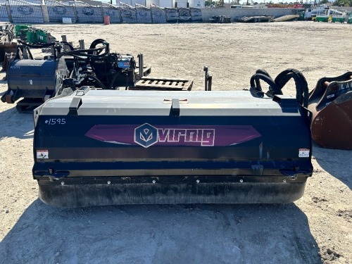 DIRNIG 72" SWEEPER ATTACHMENT, fits skidsteer. s/n:245147 --(LOCATED IN COLTON, CA)--