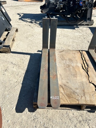 SET OF 42" FORKS, fits forklift. --(LOCATED IN COLTON, CA)--