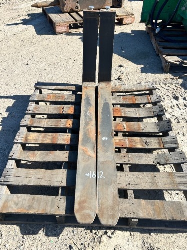 SET OF 42" FORKS, fits forklift. --(LOCATED IN COLTON, CA)--