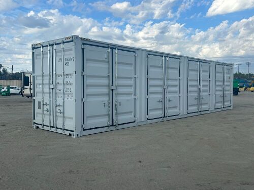 2026 40' HIGH CUBE CARGO CONTAINER, front door w/lock box, (4) side doors w/lock box. s/n:QT26404794 --(LOCATED IN COLTON, CA)--