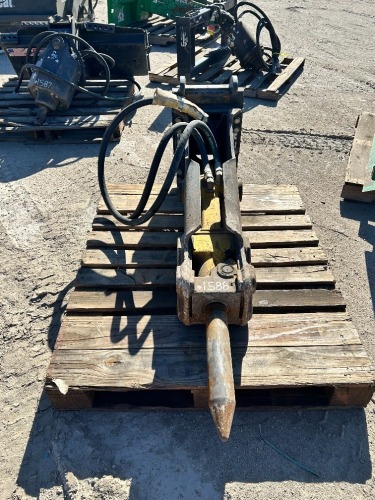 STANLEY SLMB05E00 BREAKER ATTACHMENT, fits mini excavator. s/n:220230945 --(LOCATED IN COLTON, CA)--