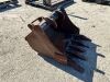BOBCAT 24" GP BUCKET, fits mini excavator. --(LOCATED IN COLTON, CA)-- - 3