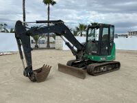 2020 JOHN DEERE 60G MINI HYDRAULIC EXCAVATOR, gp bucket, q/c, aux hydraulics, backfill blade, cab w/air, 2,480 hours indicated. s/n:1FF060GXEKJ291491 --(DOES NOT RUN)-- --(LOCATED IN COLTON, CA)--