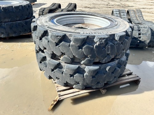 APPROX. (2) RIMS W/TIRES, fits reach lift. --(LOCATED IN COLTON, CA)--