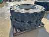 APPROX. (2) RIMS W/TIRES, fits reach lift. --(LOCATED IN COLTON, CA)-- - 2