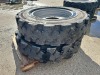APPROX. (2) RIMS W/TIRES, fits reach lift. --(LOCATED IN COLTON, CA)-- - 2