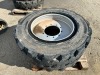 APPROX. (2) RIMS W/TIRES, fits reach lift. --(LOCATED IN COLTON, CA)-- - 4