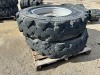 APPROX. (2) RIMS W/TIRES, fits reach lift. --(LOCATED IN COLTON, CA)--