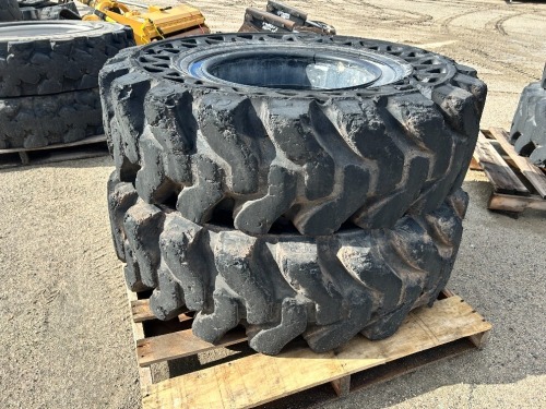 APPROX. (2) RIMS W/TIRES, fits reach lift. --(LOCATED IN COLTON, CA)--