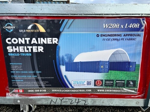 2026 GOLD MOUNTAIN C2040 20'X40' CONTAINER SHELTER. s/n:26HKNY02429 --(LOCATED IN COLTON, CA)--