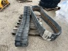 SET OF RUBBER TRACKS, fit mini excavator --(LOCATED IN COLTON, CA)-- - 2