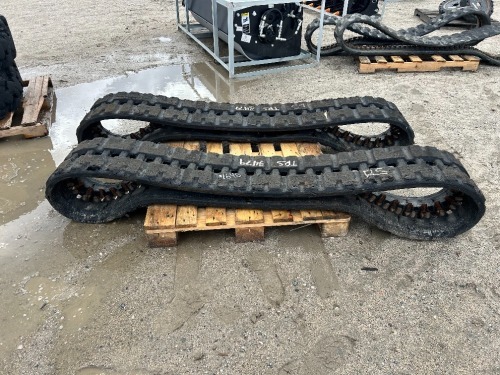 SET OF RUBBER TRACKS, fit mini excavator --(LOCATED IN COLTON, CA)--
