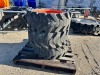 APPROX. (3) RIMS W/TIRES, fits skidsteer --(LOCATED IN COLTON, CA)--