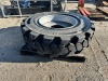 RIMS W/360/85-28 TIRE, fits reach forklift --(LOCATED IN COLTON, CA)--
