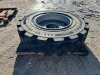 RIMS W/360/85-28 TIRE, fits reach forklift --(LOCATED IN COLTON, CA)-- - 3