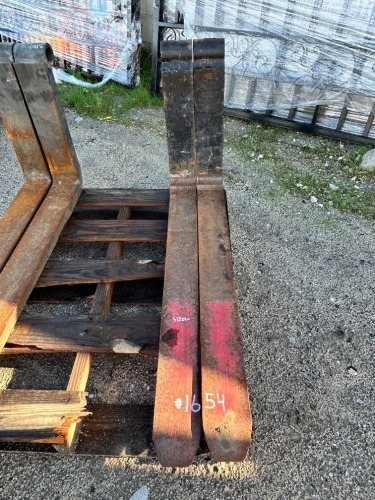 SET OF 48" FORKS, fits reach lift --(LOCATED IN COLTON, CA)--