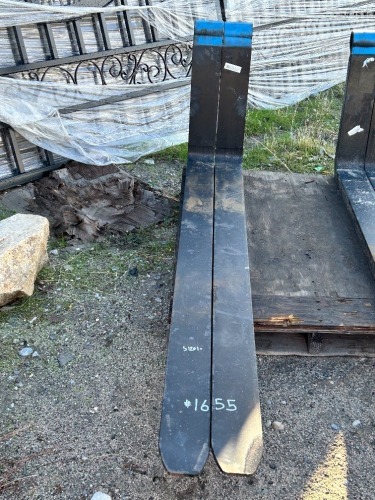 SET OF 72" FORKS, fits reach lift --(LOCATED IN COLTON, CA)--