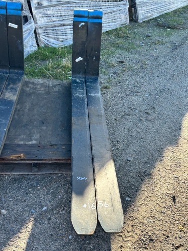 SET OF 72" FORKS, fits reach lift --(LOCATED IN COLTON, CA)--