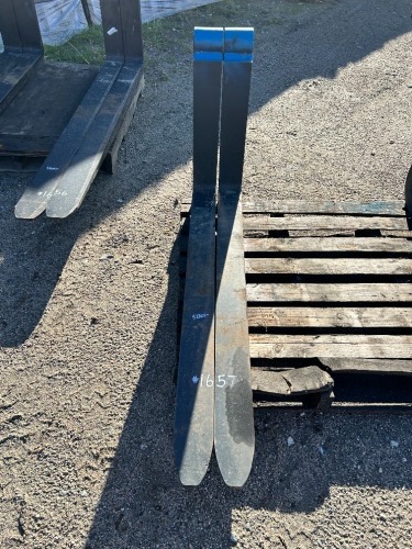 SET OF 48" FORKS, fits reach lift --(LOCATED IN COLTON, CA)--