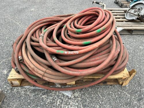 PALLET OF ASST. WATER HOSES AND AIR COMPRESSOR HOSES --(LOCATED IN COLTON, CA)--