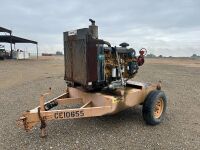 CATERPILLAR 8" WATER PUMP, Caterpillar C6 diesel, Berkeley pump, portable. s/n:66614398 --(LOCATED IN MADERA, CA)--