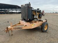 CATERPILLAR 8" WATER PUMP, Caterpillar C6 diesel, Berkeley pump, portable. s/n:66619072 --(LOCATED IN MADERA, CA)--