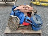PALLET OF ASST. DISCHARGE HOSES, AIR HOSE. --(LOCATED IN COLTON, CA)--